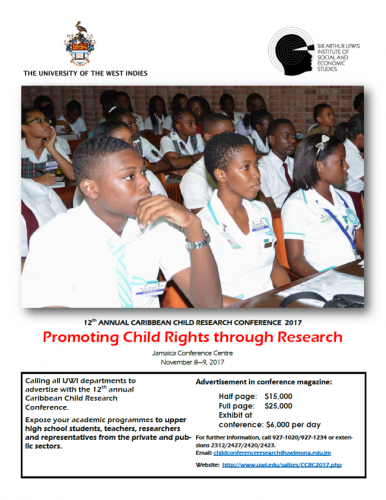 12th ANNUAL CARIBBEAN CHILD RESEARCH CONFERENCE 2017