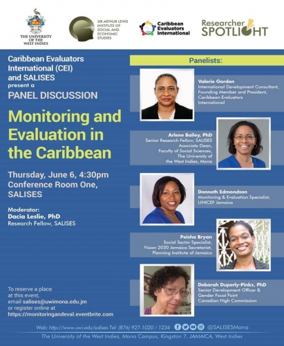 SALISES and Caribbean Evaluators International (CEI) | Panel Discussion : Monitoring and Evaluation in the Caribbean