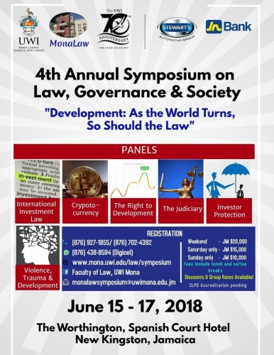 Mona Law 4th Annual Symposium on Law, Governance & Society