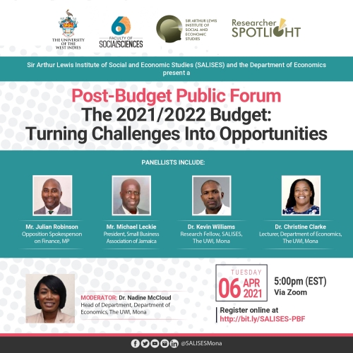 Post-Budget Public Forum - The 2021/2022 Budget: Turning Challenges Into Opportunities