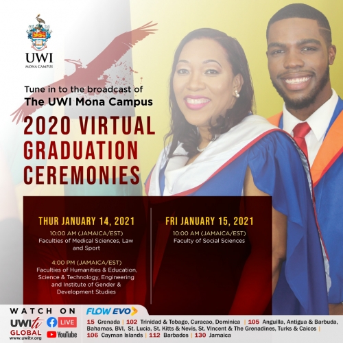 Rescheduled UWI graduation ceremonies begin January 10-01