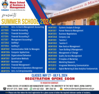 MSBM Summer School Begins