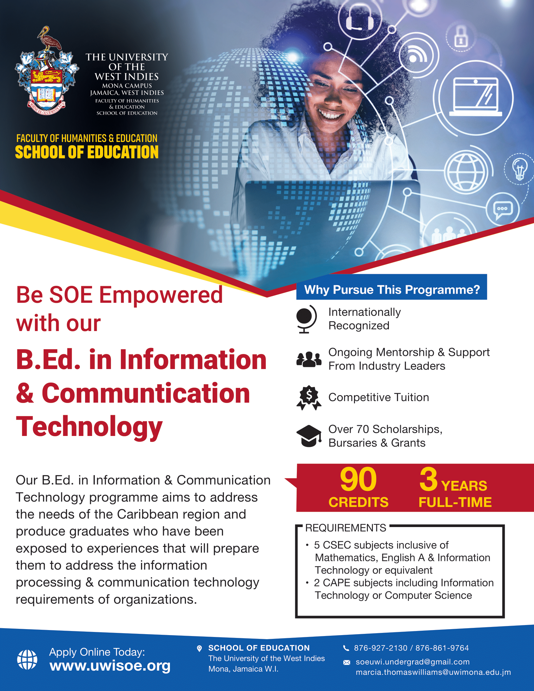 B.Ed ICT - UWI SOE - Flyer