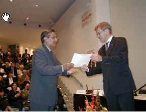 Mr. Ahmad receives the United Nations Award