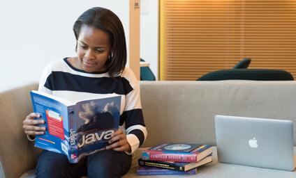 Student with Java Book