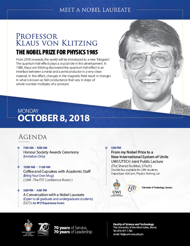  "Meet A Nobel Laureate: Professor Klaus Von Klitzing"