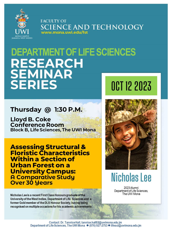 DLS Research Seminar Series Assessing Structural and Floristic
