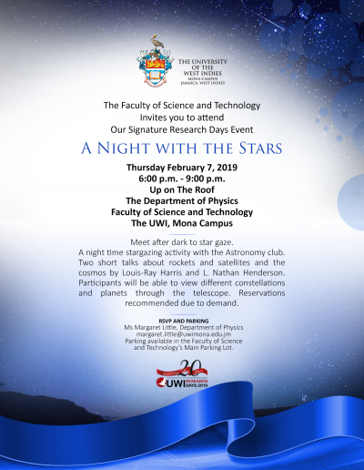 A Night With The Stars The Faculty Of Science And Technology A Night With The Stars The Faculty Of Science And Technology
