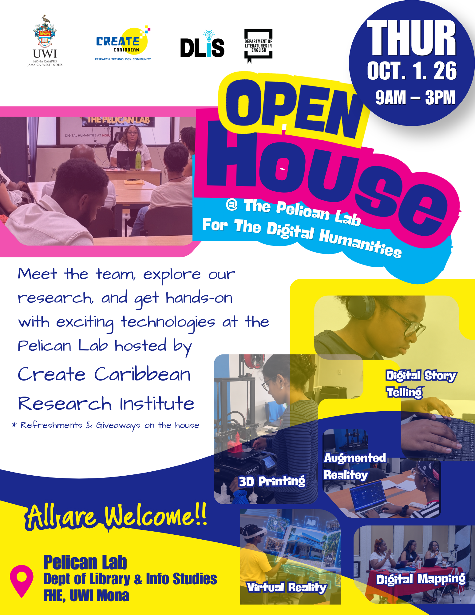 Open House at the Pelican Lab for Digital Humanities 