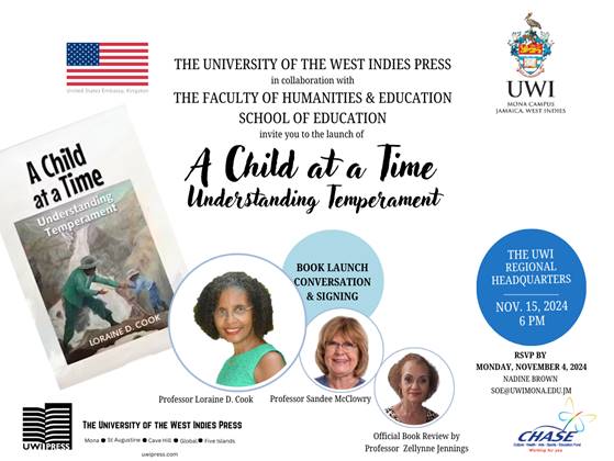 Book Launch, Fireside Conversation and Book Signing | A Child at a Time: Understanding Temperament | Professor Loraine D. Cook