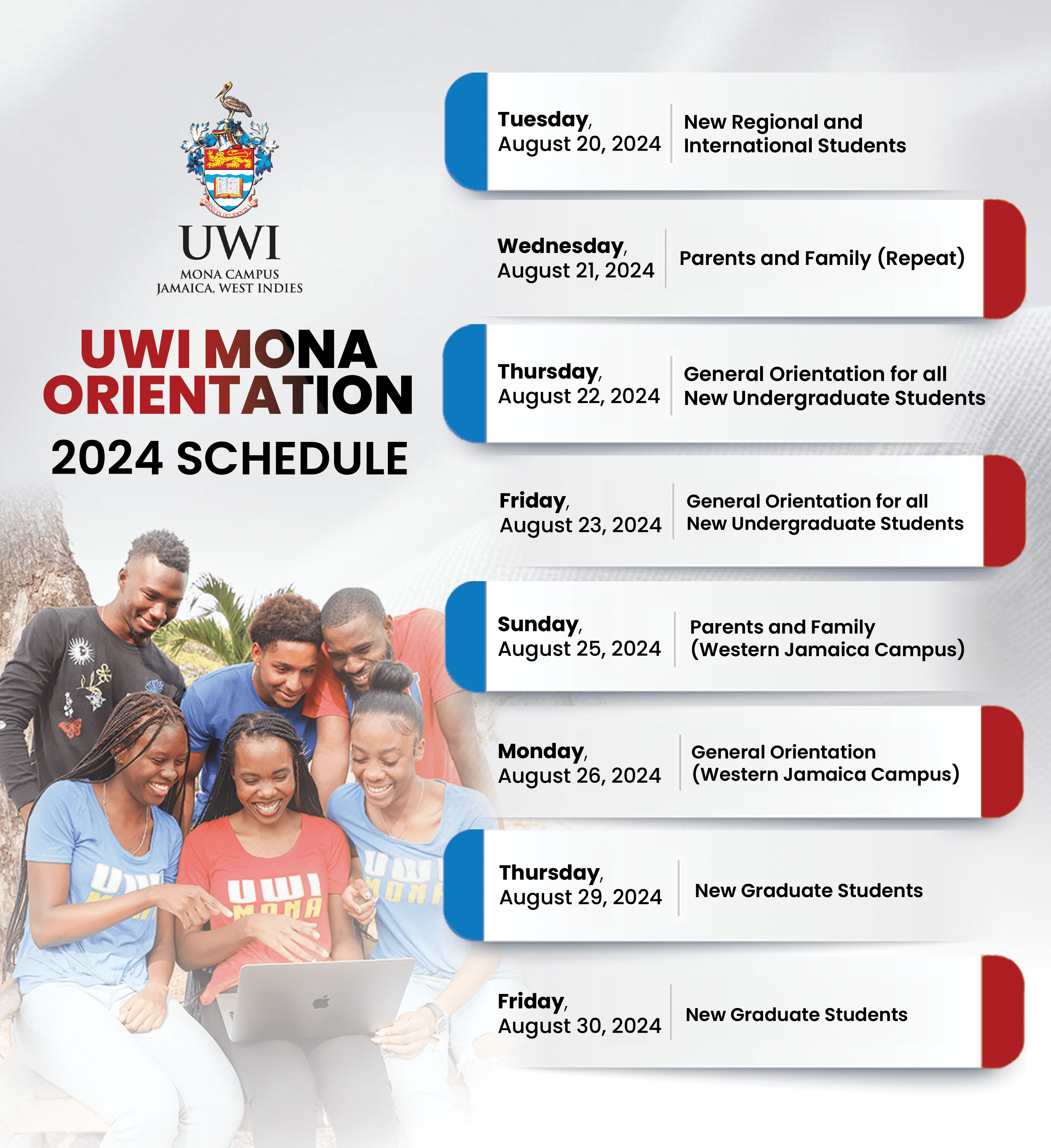 Orientation Schedules 2024