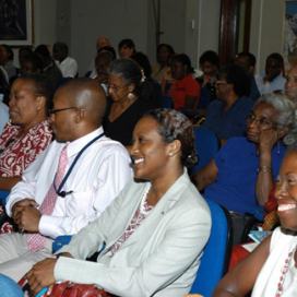 Audience at CGDS Mona Unit “Conversations with Gender” Lecture by Elinor Sisulu entitled: “Mrs Sisulu's Husband: Gender Relations in an African Marriage” held on April 23, 2007 in the UWI Multifunctional Room, MainLibrary UWI Mona