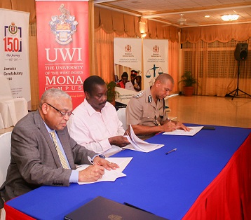  UWI, MONA TO TRAIN POLICE RECRUITS UNDER MOU WITH MINISTRY OF NATIONAL SECURITY