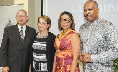 The Hon. Bruce Golding, former Prime Minister of Jamaica; Galina Sotirova, World