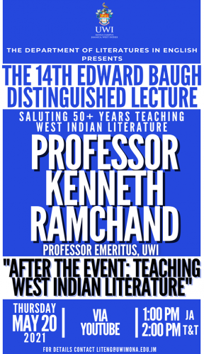 15th Annual Edward Baugh Lecture