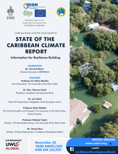 State of the Caribbean Climate Report – Information for Resilience Building