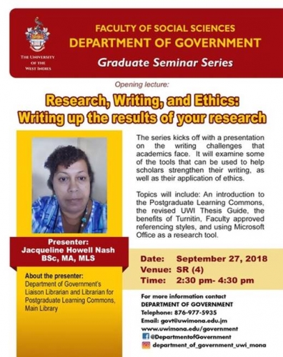 Department of Government Graduate Seminar