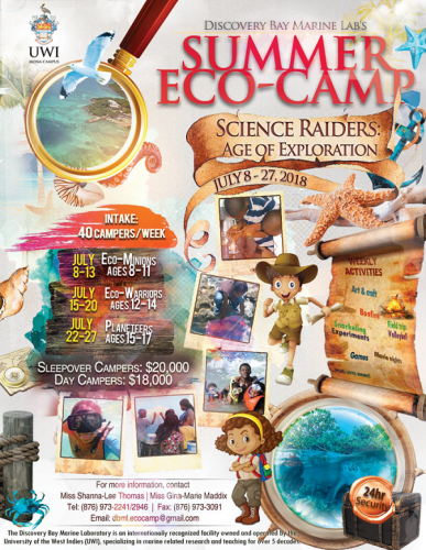 Discovery Bay Marine Lab's Summer Eco Camp 2018