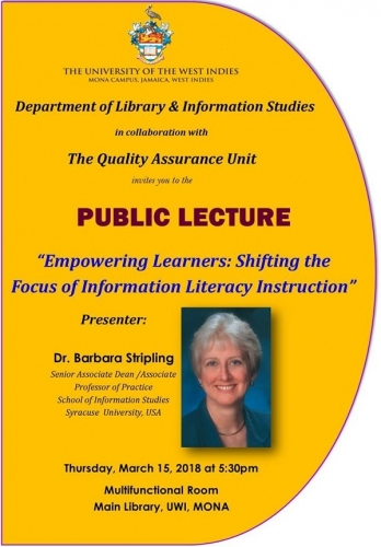 Public Lecture: Empowering Learners: Shifting the Focus of Information Literacy Instruction