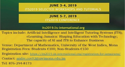 ITS2019 Conference - Looking at Artificial Intelligence and Intelligent Tutoring Systems in Jamaica