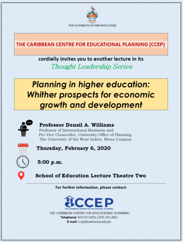 CCEP Thought Leadership Seminar | Presenter Professor Densil A Williams