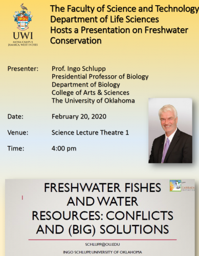 Department of Life Sciences | Freshwater Conservation Seminar
