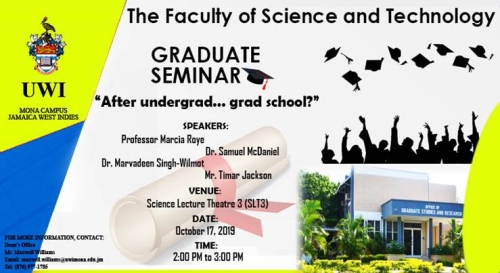 Faculty of Science & Technology Graduate Seminar.