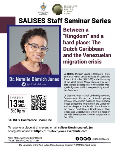 SALISES Staff Seminar Series | Dr. Natalie Dietrich Jones