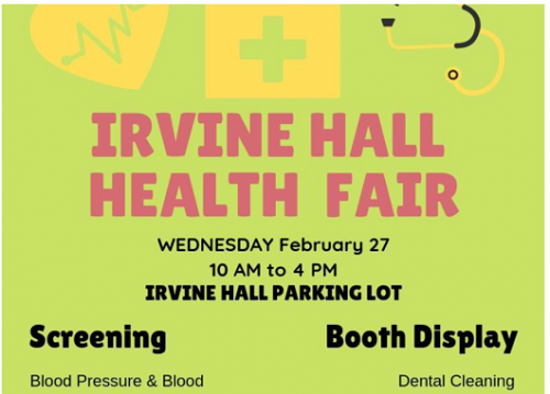  Irvine Hall Health Fair