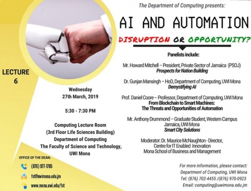 Science For Today Free Public Lecture | AI and Automation: Disruption or Opportunity?