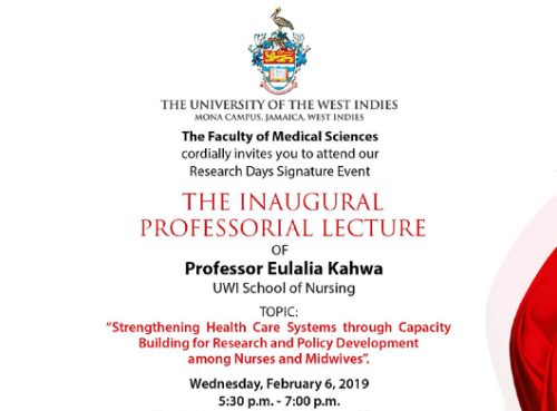 Inaugural Professorial Lecture | Professor Eulalia Kahwa : The UWI School of Nursing