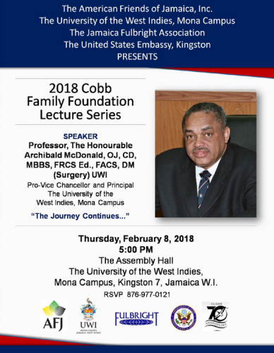 Invitation 2018 Cobb Family Foundation Lecture Series