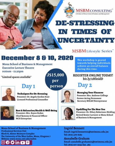 De-stressing in times of Uncertainty