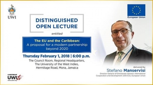 DISTINGUISHED OPEN LECTURE - The EU  and the Caribbean: A proposal for a modern partnership beyond 2020