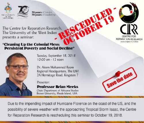 Centre for Reparation Research: Rescheduled Seminar