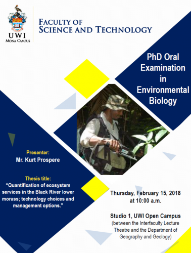 PhD Oral Examination Mr. Kurt Prospere