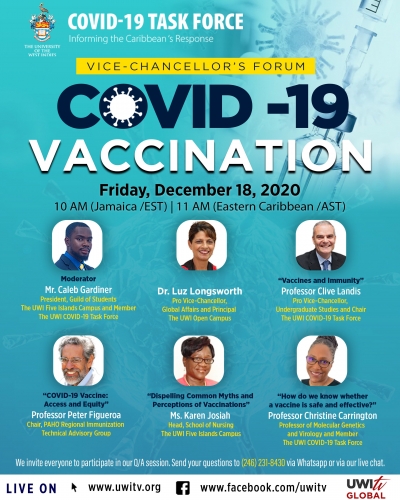 Vice-Chancellor's Forum - COVID-19 Vaccination