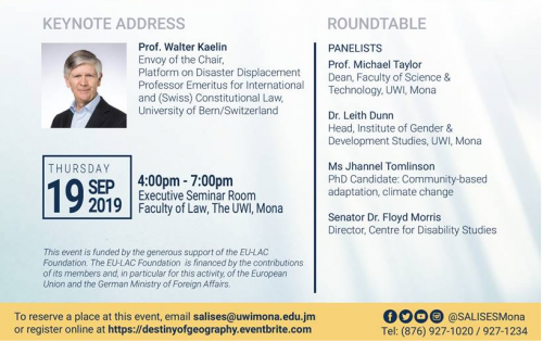 The UWI | EU-LAC Foundation Roundtable - A Destiny of Geography?