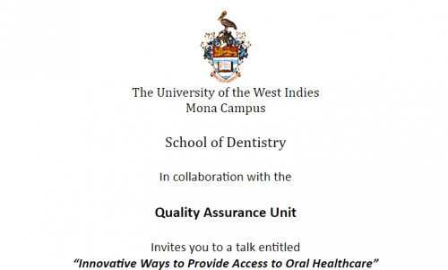 Mona School of Dentistry: Quality Assurance Lecture