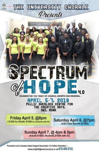 The University Chorale 10th Season of Concert - Spectrum of Hope