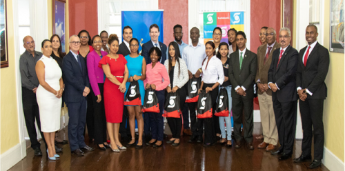 Mr. Brendan King and team with UWI Execs and UWI Toronto Gala Scholarship Recipients