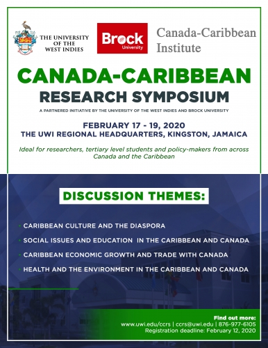 UWI-Brock - Canada-Caribbean Research Symposium