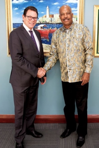 Vice-Chancellor of The UWI, Professor Sir Hilary Beckles and President o...