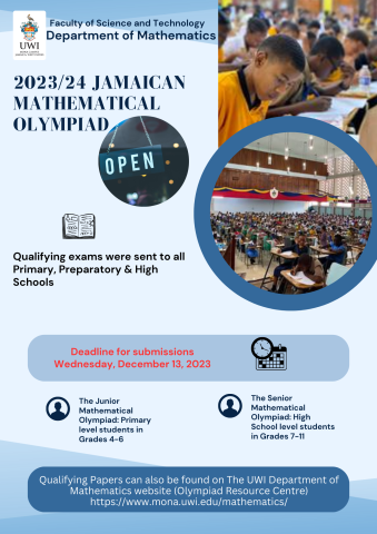 Jamaican Mathematical Olympiad Now Open