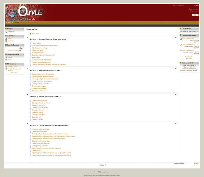 OURVLE Screenshot