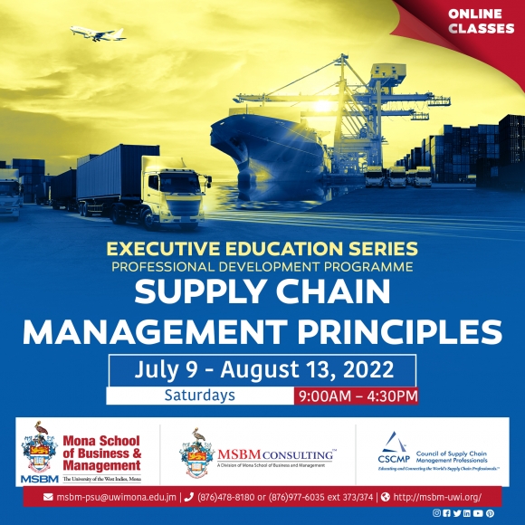 Poster for MSBM Executive Education Series: Supply Chain Management Principles