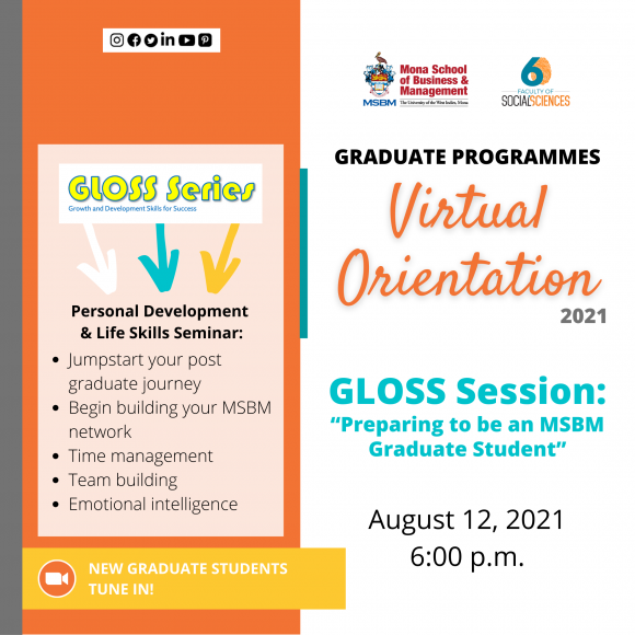 MSBM Virtual Orientation GLOSS Series Session