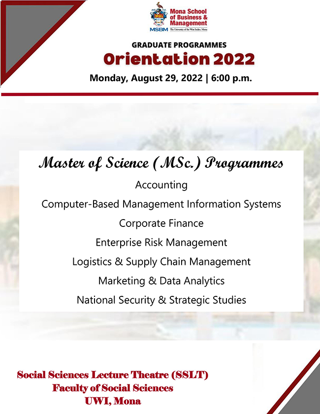 Master of Science (Msc.) Programmes