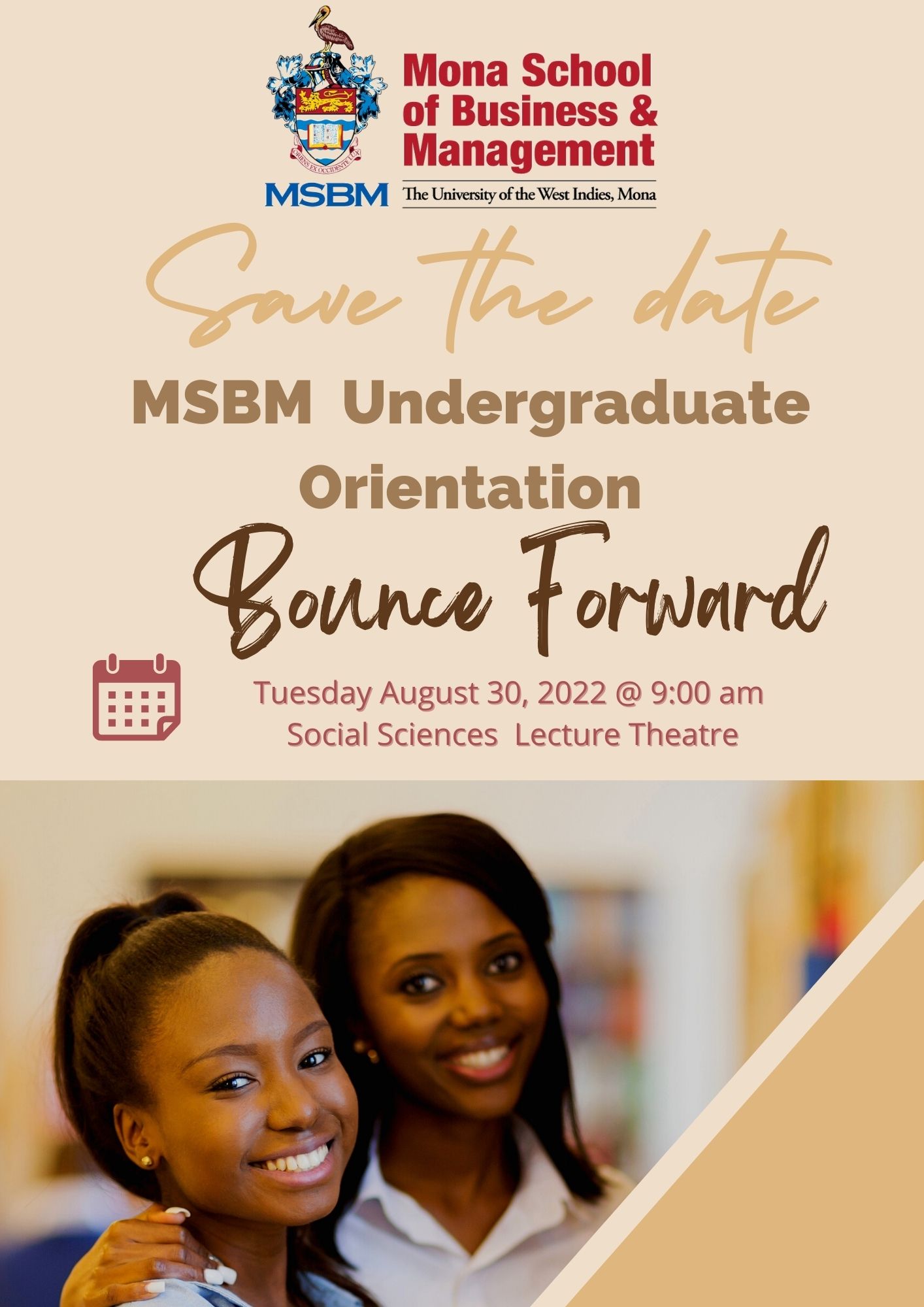 MSBM Undergraduate Orientation Flyer