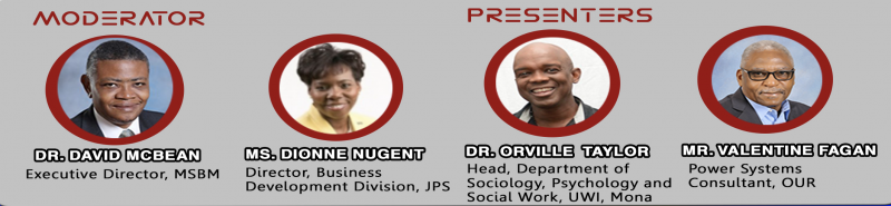 Debaters for "Jamaica's readiness for Electric Vehicles"